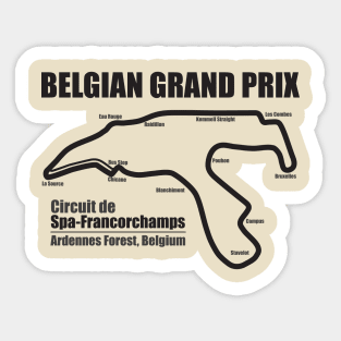 Belgian Grand Prix LS Sticker